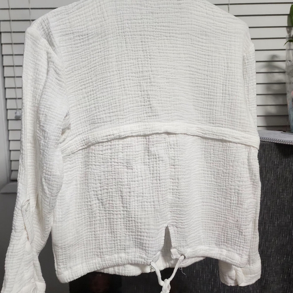 BB Dakota White Textured Women's Jacket - Picture 4 of 4